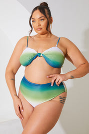 Ombre High Waisted Bikini Bottoms