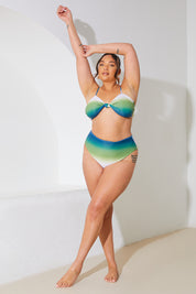 Ombre High Waisted Bikini Bottoms