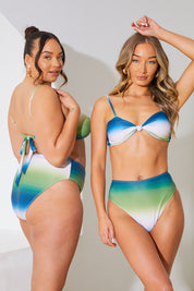 Ombre Bandeau Bikini Top