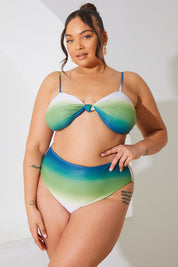 Ombre Bandeau Bikini Top