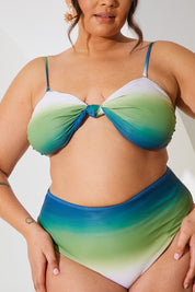 Ombre Bandeau Bikini Top
