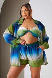Ombre Chiffon Floaty Co-Ord Beach Shorts