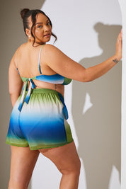 Ombre Chiffon Floaty Co-Ord Beach Shorts