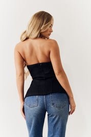 Glitter Bow Bandeau Top