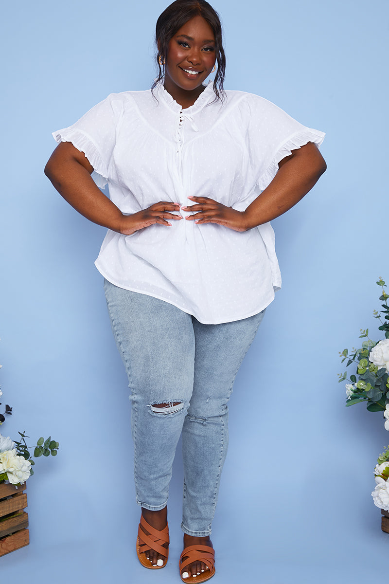 Recycled Light Wash Ripped Knee Denim Skinny Jeans