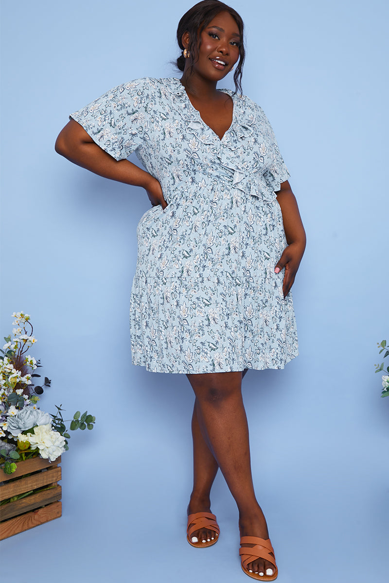 Responsible Viscose Paisley Wrap Dress