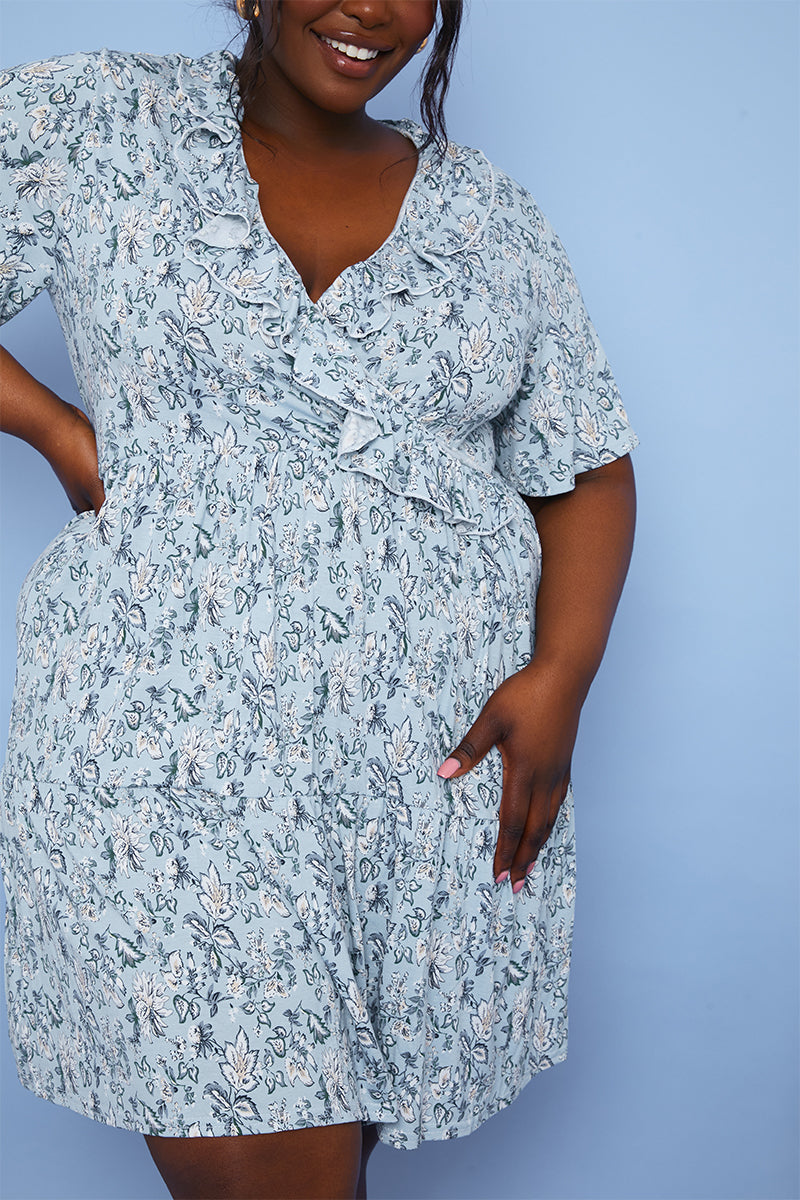 Responsible Viscose Paisley Wrap Dress