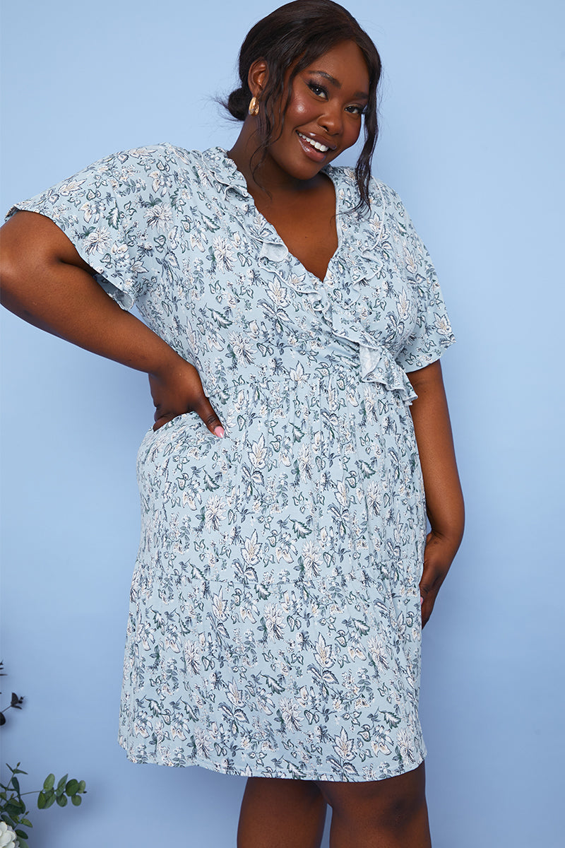 Responsible Viscose Paisley Wrap Dress
