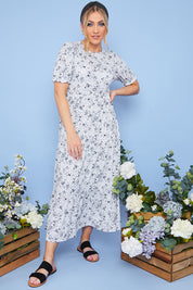 Responsible Viscose Floral Midi Dress