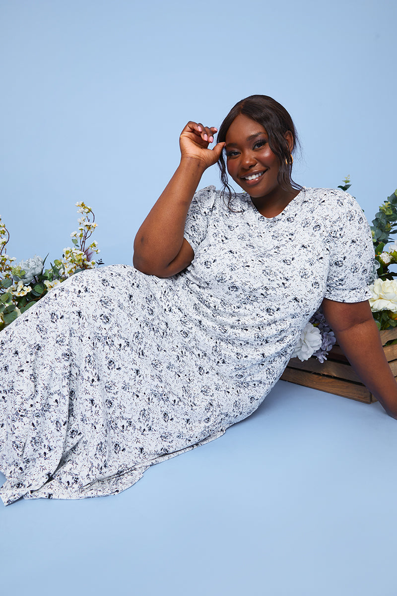 Responsible Viscose Floral Midi Dress