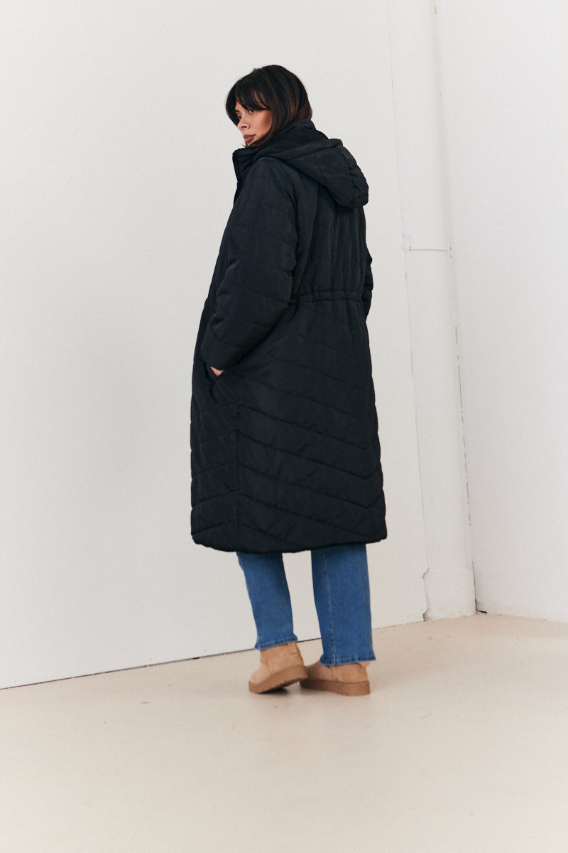 Reversible Longline Puffer Coat