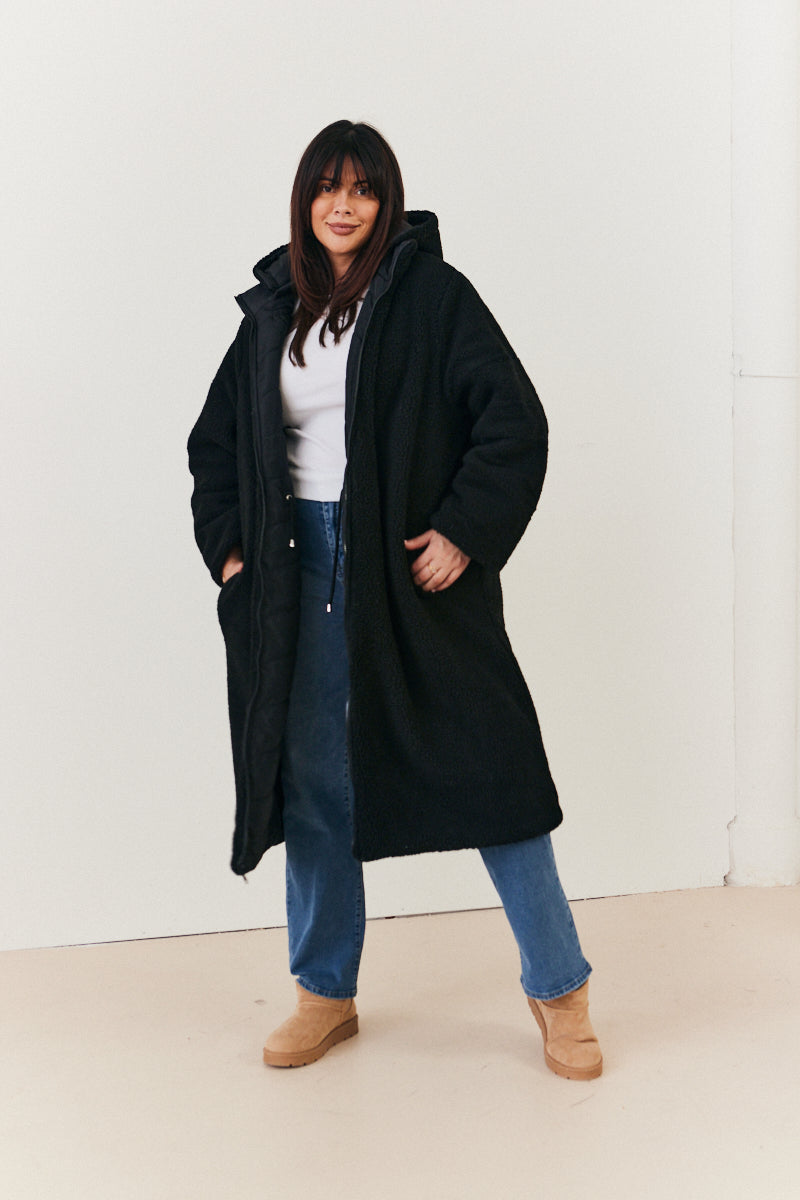 Reversible Longline Puffer Coat
