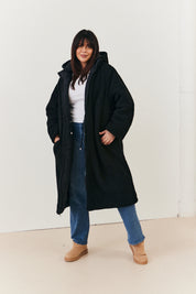 Reversible Longline Puffer Coat