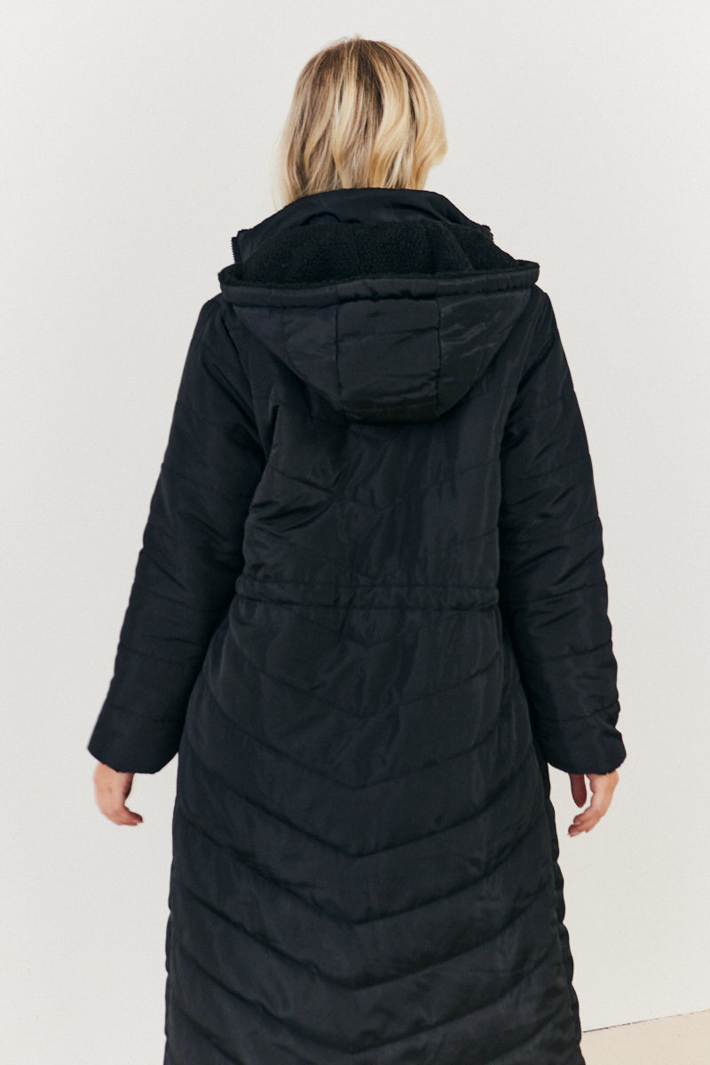 Reversible Longline Puffer Coat