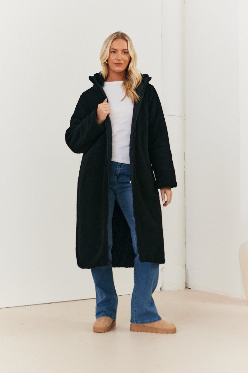 Reversible Longline Puffer Coat