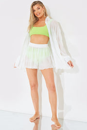 Crinkle High Waisted Floaty Shorts