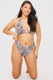 High Waisted High Leg Bikini Bottoms