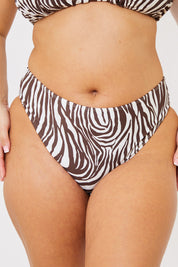 High Waisted High Leg Bikini Bottoms