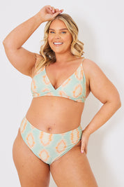 Cross Back Detail Triangle Bikini