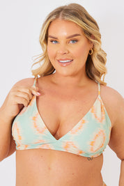 Cross Back Detail Triangle Bikini