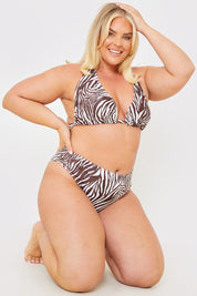 Wide Strap Halter Bikini