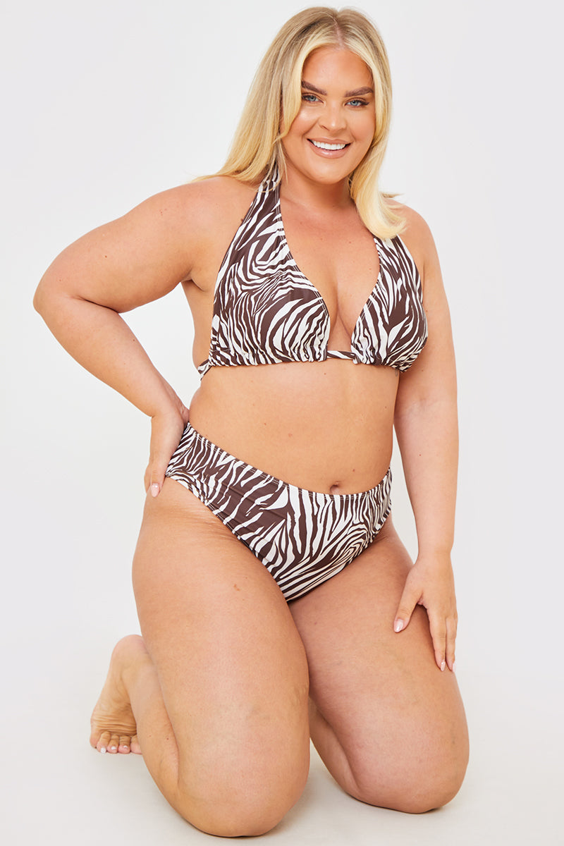 High Waisted High Leg Bikini Bottoms