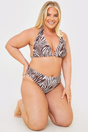 High Waisted High Leg Bikini Bottoms