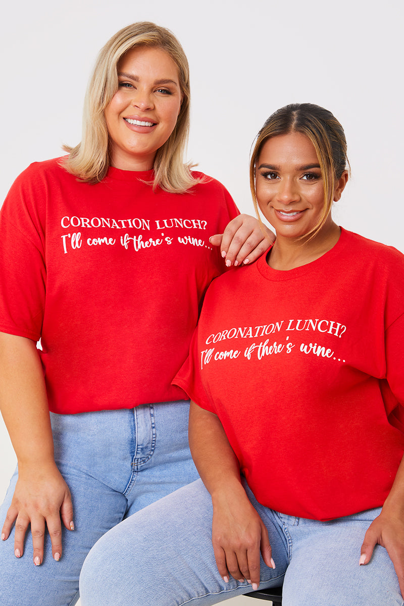 Coronation Lunch Slogan T-Shirt