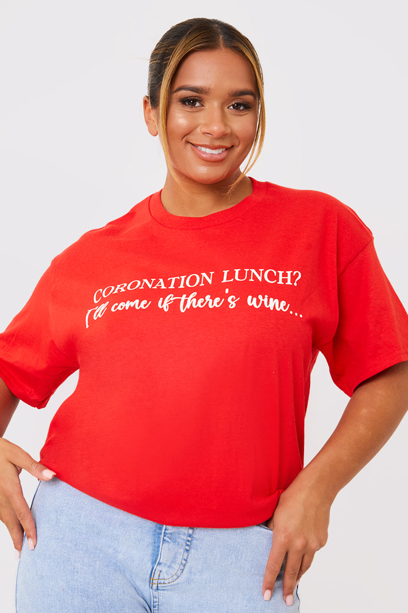 Coronation Lunch Slogan T-Shirt