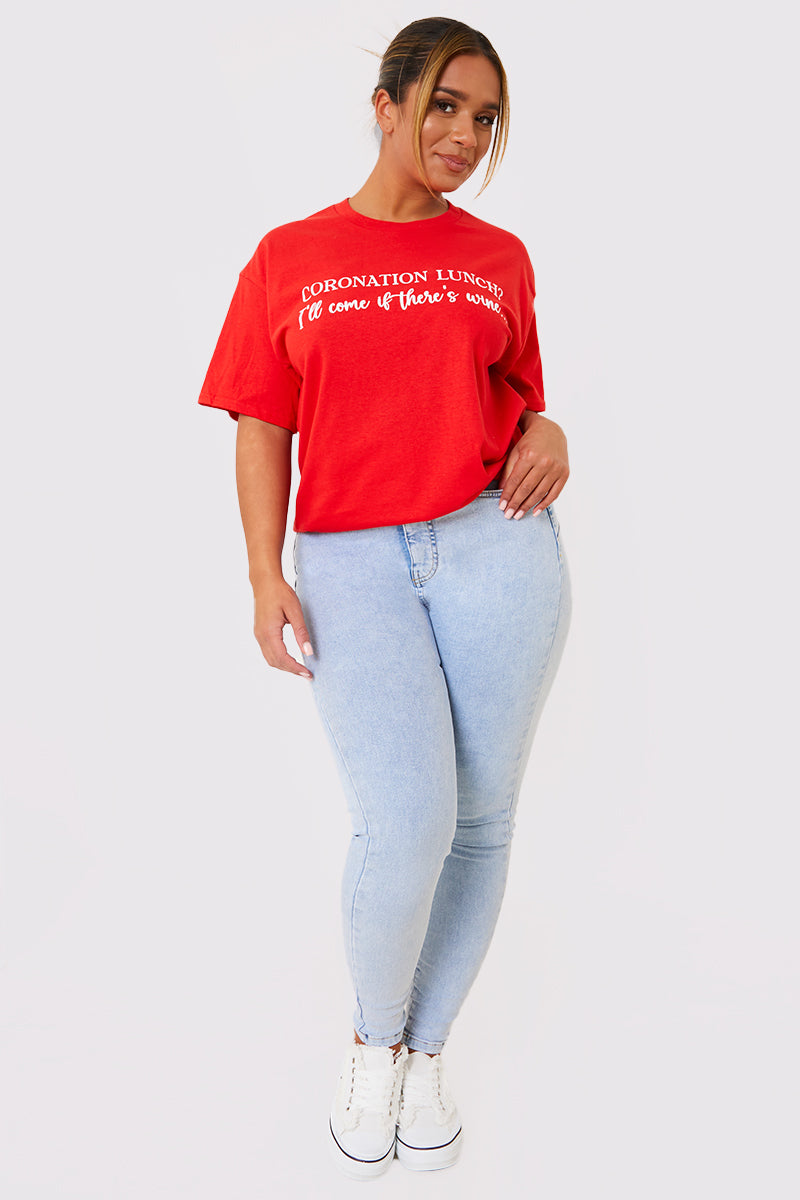 Coronation Lunch Slogan T-Shirt