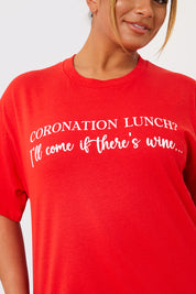 Coronation Lunch Slogan T-Shirt