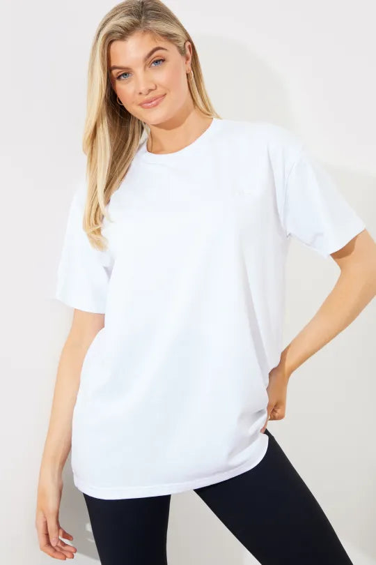 Embroidered Jersey Crew Neck T-Shirt