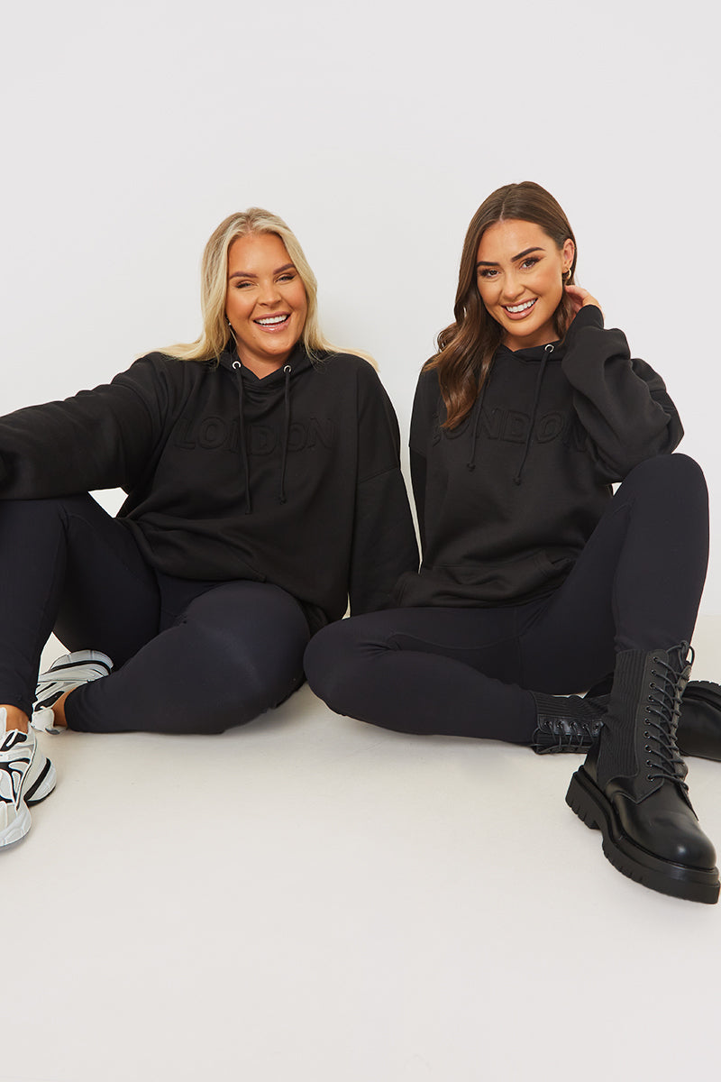 BLACK LONDON HOODIE