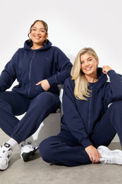 Embroidered Zip Up Jersey Jacket