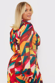 Tie Front Cropped Shirt