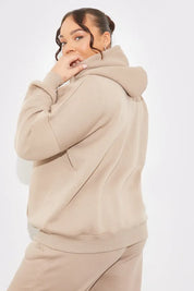 Embroidered Zip Up Jersey Jacket