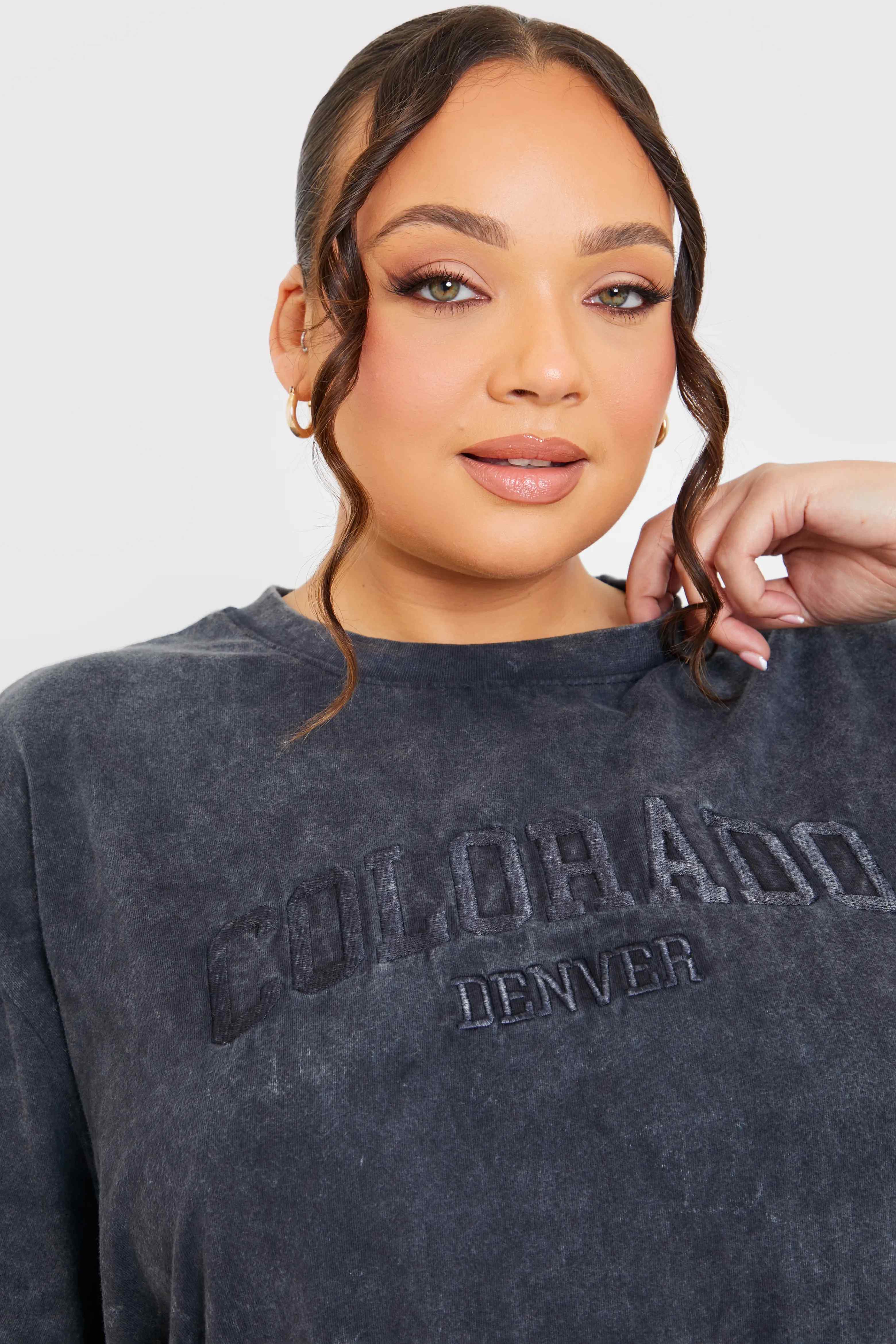 'Colorado' Acid Wash Slogan T-Shirt