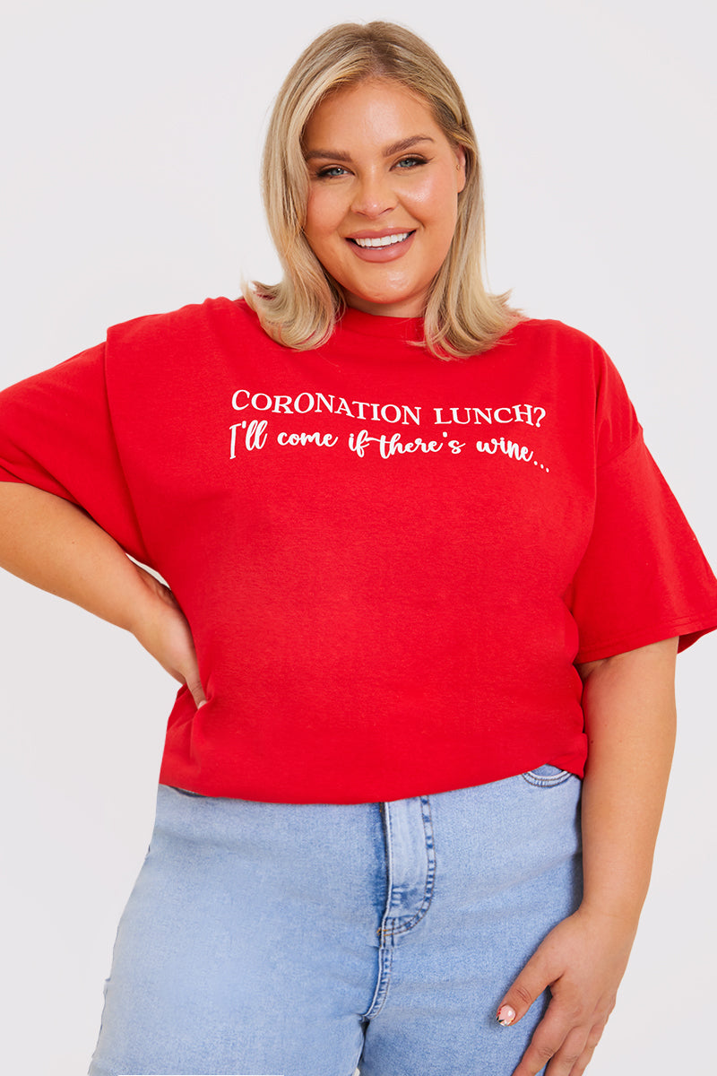 Coronation Lunch Slogan T-Shirt
