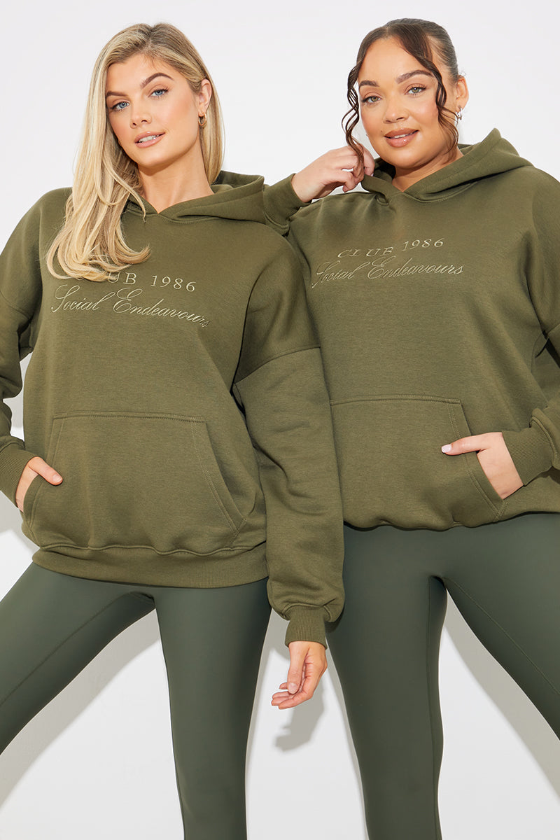 Embroidered Club 1986 Jersey Hoodie