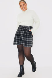 Brushed Rib High Neck Long Sleeve Top