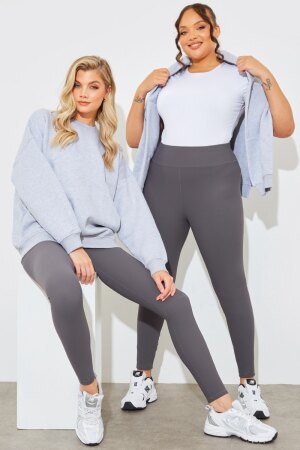 Marl Crew Neck Fleeceback Sweater