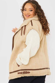 Shearling Sleeveless Aviator Gilet
