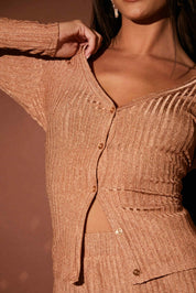 Metallic Cardigan Top