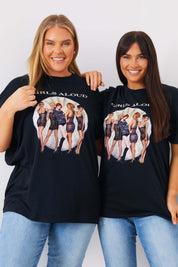 Girls Aloud Gold Slogan T-Shirt