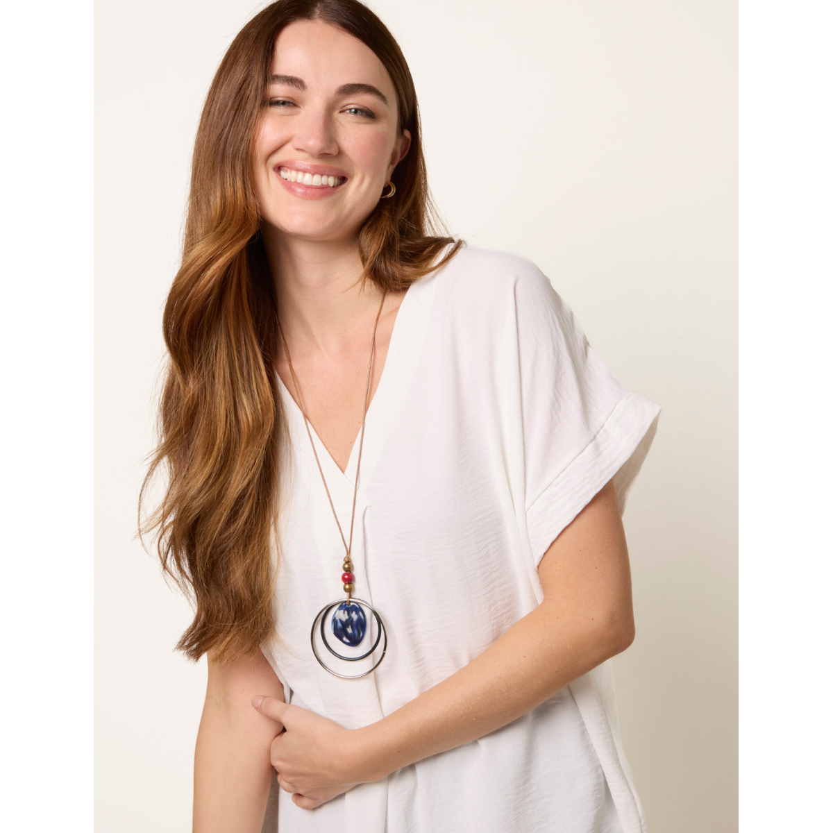 Necklace V Crossover Top