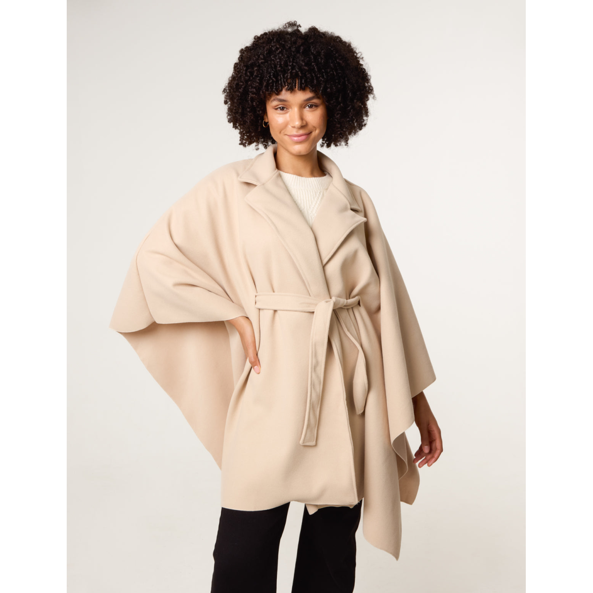 Belted Cape Coat