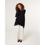 Boxy Jumper With Buttons