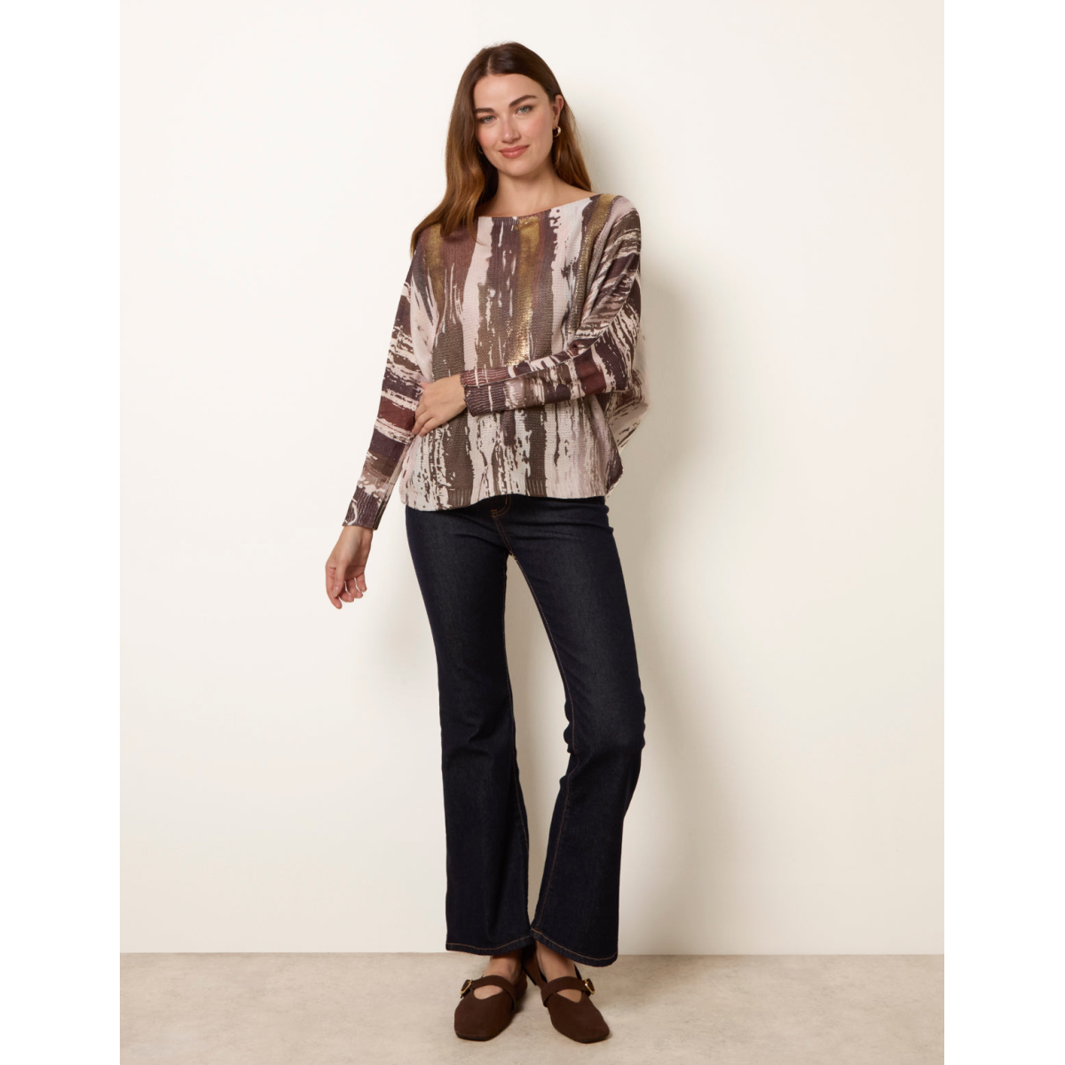 Metallic Paint Brush Top