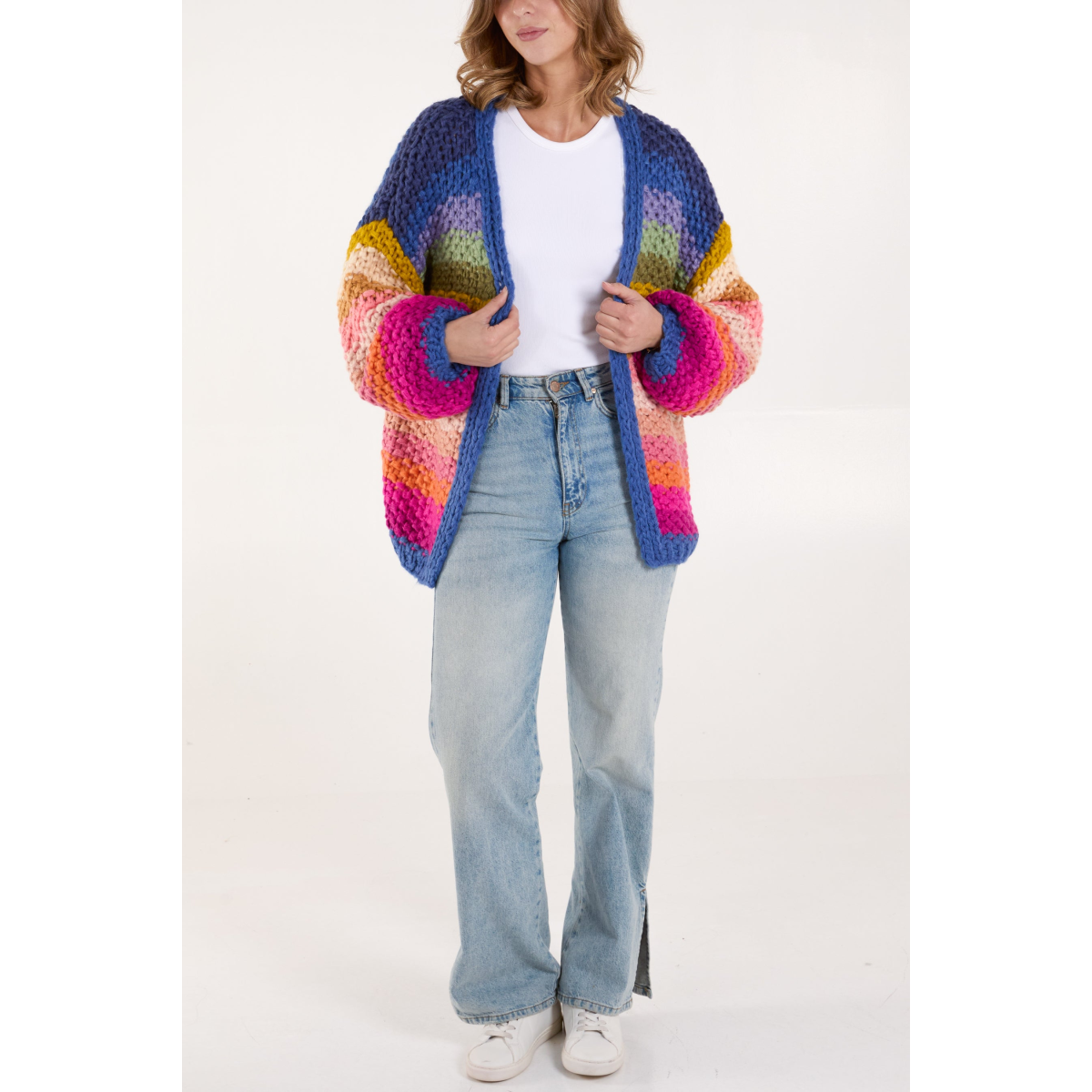 Colourful Striped Cardigan