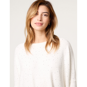 Scattered Embellished Knit Jumper